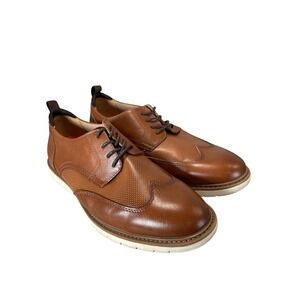 Mix No. 6 Finlee Cognac Brown Wingtip Oxford Shoe Mens 7.5M Hybrid Dress Sneaker